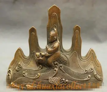 YM 305 China Bronze Copper Wealth Scholar Ride Dragon Fish Statue Pen Brush Rack Holder
YM 305 China Bronze Copper Wealth Scholar Ride Dragon Fish Statue Pen Brush Rack Holder