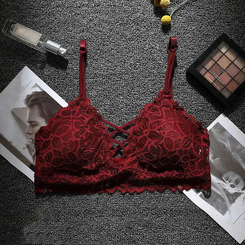 Фото 2019 Sexy Lingerie Soft Bras Seamless Lace Bra Women Wireless Thin Padded Underwear | Женская одежда