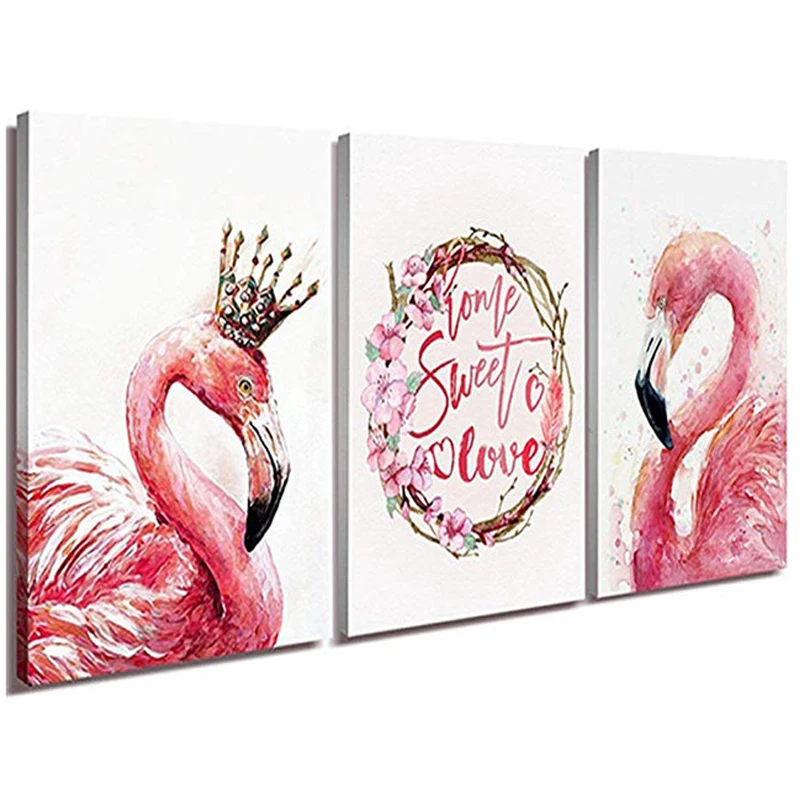 5d Diamond Embroidery 3pieces Elegant Pink Flamingo King and Queen Pictures by number Sweet Love Diy diamond Painting ZP-1416
5d Diamond Embroidery 3pieces Elegant Pink Flamingo King and Queen Pictures by number Sweet Love Diy diamond Painting ZP-1416