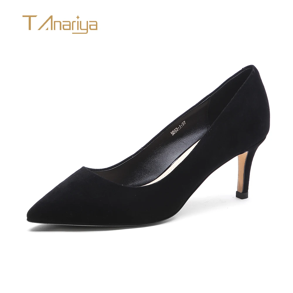 Tanariya Black sheep reverse-velvet pointy heels for spring/autumn 2019 ladies high heels women shoes woman pumps
Tanariya Black sheep reverse-velvet pointy heels for spring/autumn 2019 ladies high heels women shoes woman pumps