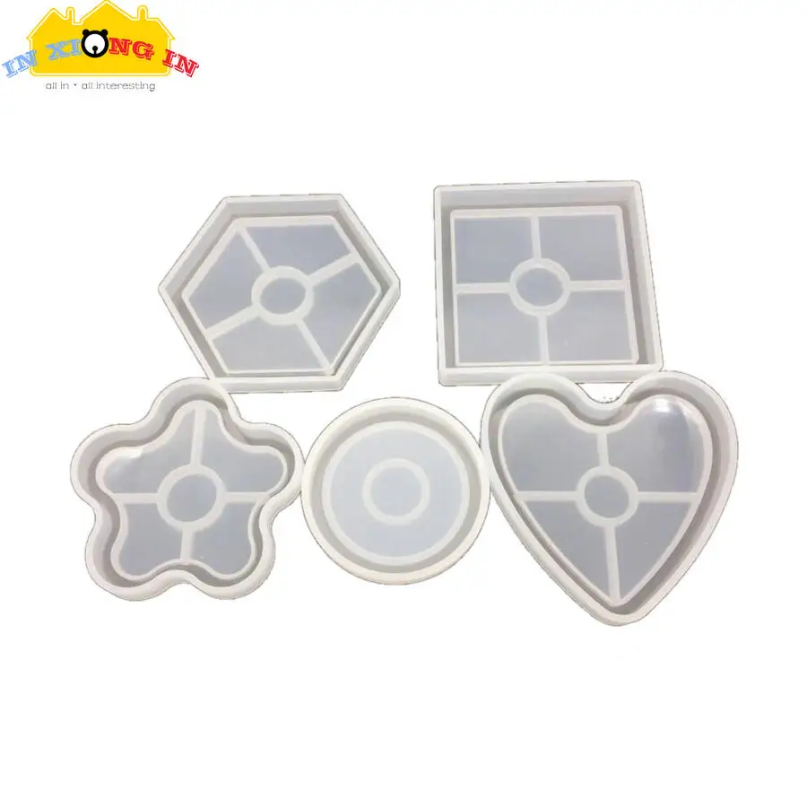 Heart Hexagon Accessories Tray Silicone Mold DIY Resin Jewelry Handmade Square Teacup Dish Round Flower Trinket Plate Molds Tool
Heart Hexagon Accessories Tray Silicone Mold DIY Resin Jewelry Handmade Square Teacup Dish Round Flower Trinket Plate Molds Tool