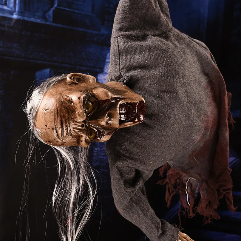 Halloween Hanging Ghost Scary Skull Half Body Hanging Skull with Glowing Eyes Electric Toy with Horror Voice for Halloween Party
Halloween Hanging Ghost Scary Skull Half Body Hanging Skull with Glowing Eyes Electric Toy with Horror Voice for Halloween Party