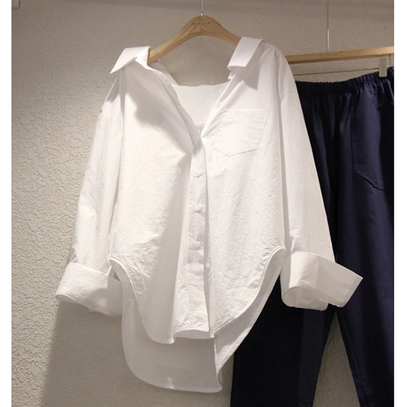 2019 summer women blouse and shirts v-neck cotton office lady white shirts loose fashion outwear tops
2019 summer women blouse and shirts v-neck cotton office lady white shirts loose fashion outwear tops
