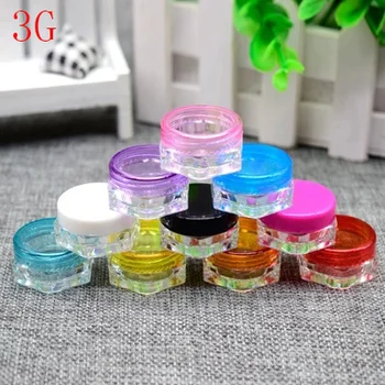100pcs 3g empty small plastic bottle jars containers with transparent color for storage,clear cream tin for skin cream nail art
100pcs 3g empty small plastic bottle jars containers with transparent color for storage,clear cream tin for skin cream nail art