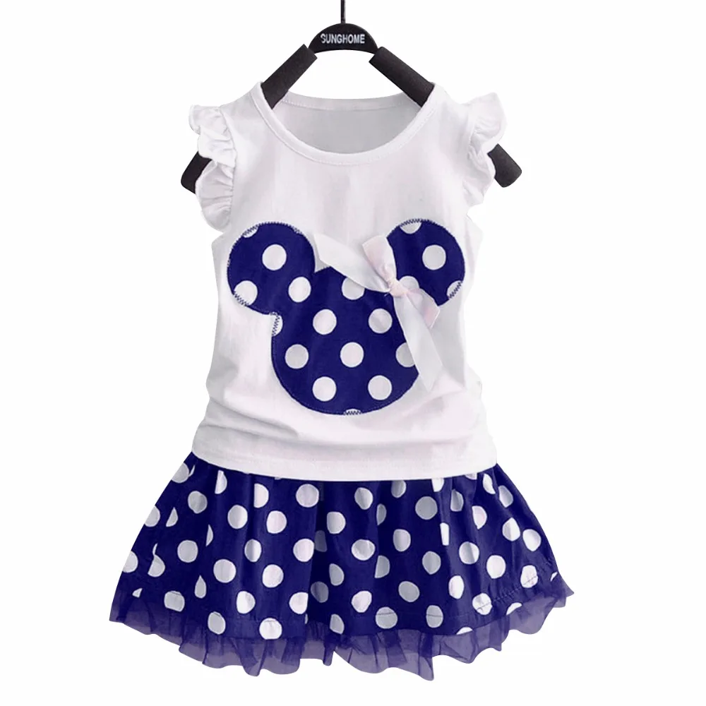 Minnie Mouse Clothes Set Kids Baby Girls Summer Outfits Clothes Sleeveless T-shirt Tops Polka Dot Tutu Skirt Party
Minnie Mouse Clothes Set Kids Baby Girls Summer Outfits Clothes Sleeveless T-shirt Tops Polka Dot Tutu Skirt Party