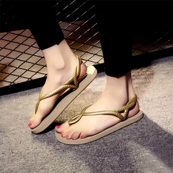 Women Flat Summer Thong Sandals New 2020 New Female Ankle Strap Slip On Clip Toe Shoes Ladies Fashion Casual Flip Flops
Women Flat Summer Thong Sandals New 2020 New Female Ankle Strap Slip On Clip Toe Shoes Ladies Fashion Casual Flip Flops