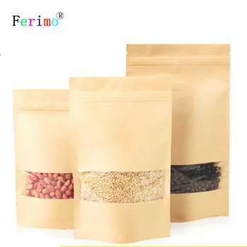 100pcs Kraft Paper Zip Lock Bag Seal Sealing Food Candy Gift Packaging Storage Bags Large Small Pouch Kitchen Supplies
100pcs Kraft Paper Zip Lock Bag Seal Sealing Food Candy Gift Packaging Storage Bags Large Small Pouch Kitchen Supplies
