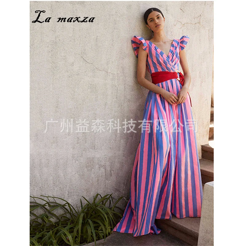 2019 Women Summer Vintage Elegant Party Night Dresses Striped Fashion Maxi Dress Plus Size
2019 Women Summer Vintage Elegant Party Night Dresses Striped Fashion Maxi Dress Plus Size