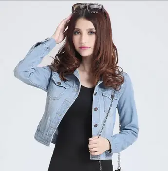 Womens jackets coats 2019 Spring fashion jeans Jackets Denim Women slim cotton solid Jacket for women Outerwear ladies Coats
Womens jackets coats 2019 Spring fashion jeans Jackets Denim Women slim cotton solid Jacket for women Outerwear ladies Coats