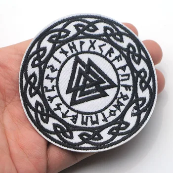 D0005 Patchfan New Item 20pcs/lot Norse Viking Runes Sew or Iron On Patch Embroidered Rock Band Black Patch
D0005 Patchfan New Item 20pcs/lot Norse Viking Runes Sew or Iron On Patch Embroidered Rock Band Black Patch