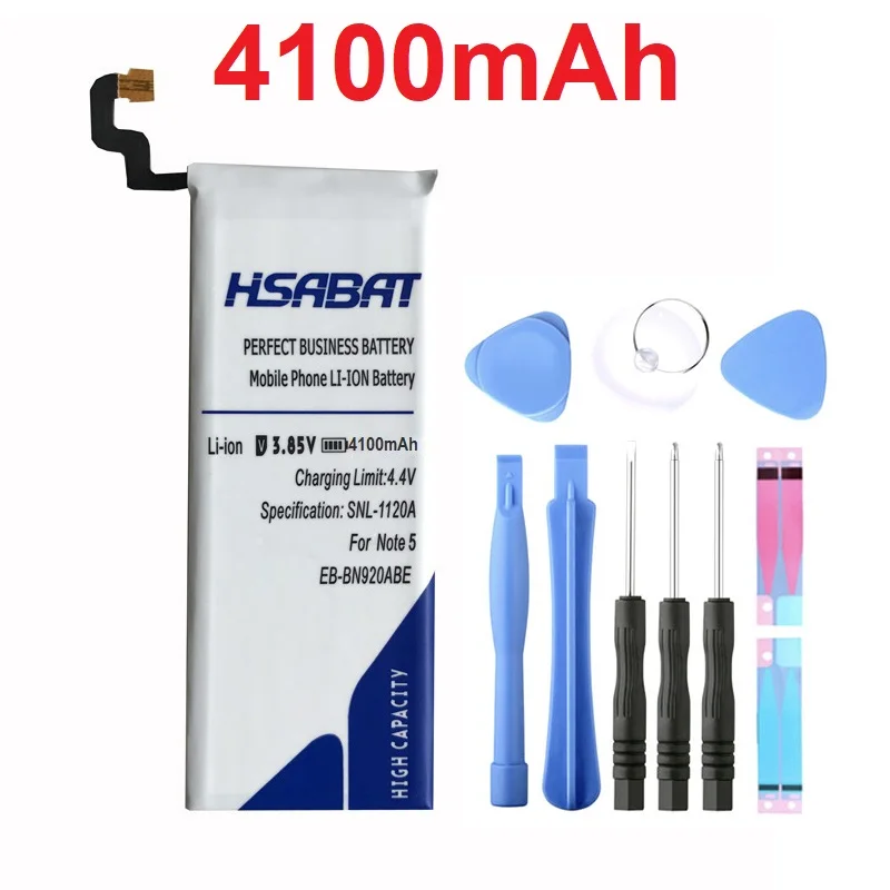 HSABAT Free shipping New 4100mAh EB-BN920ABE Battery for Samsung GALAXY Note 5 Battery N9200 N920t Project Noble Battery
HSABAT Free shipping New 4100mAh EB-BN920ABE Battery for Samsung GALAXY Note 5 Battery N9200 N920t Project Noble Battery