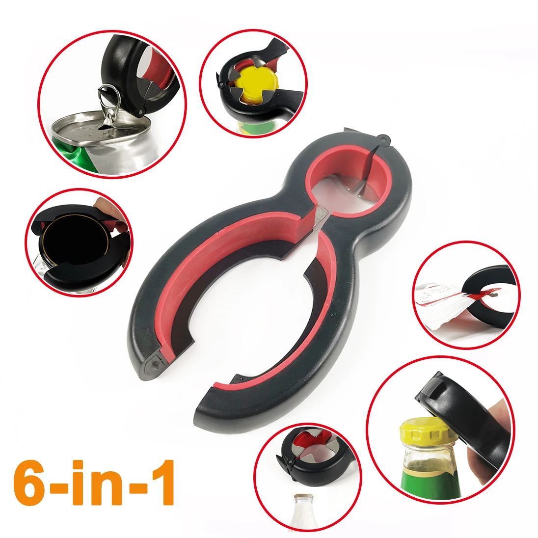 6 in 1 Multi Function Can Beer Bottle Opener All in One Jar Gripper Can Beer Lid Twist Off Jar Wine Opener Claw Dropshipping
6 in 1 Multi Function Can Beer Bottle Opener All in One Jar Gripper Can Beer Lid Twist Off Jar Wine Opener Claw Dropshipping
