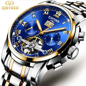 KINYUED Tourbillon Mechanical Watches Calendar Luxury Sapphire Crystal Automatic Watch Men Full Steel Relogio Masculino 2018
KINYUED Tourbillon Mechanical Watches Calendar Luxury Sapphire Crystal Automatic Watch Men Full Steel Relogio Masculino 2018