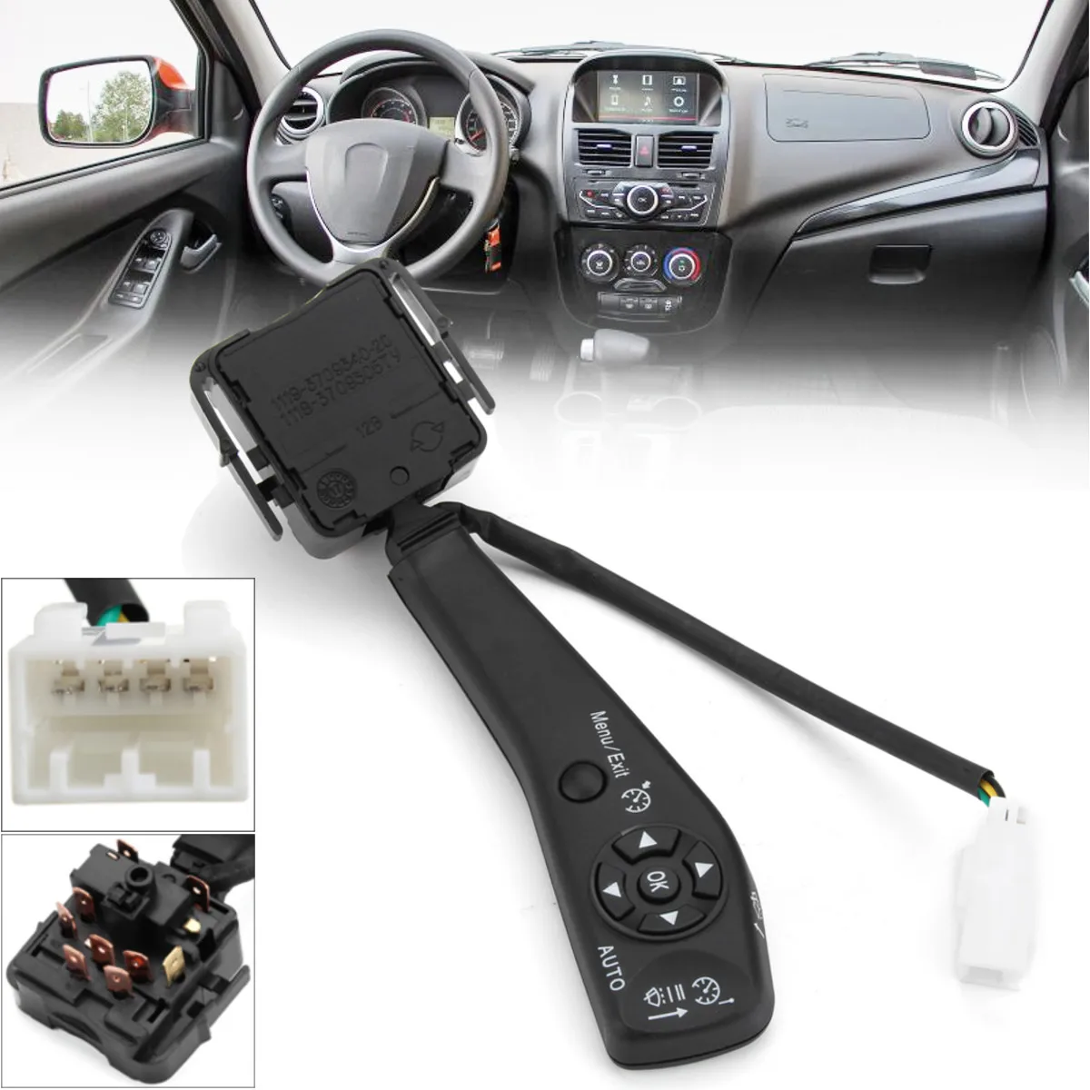 1119-3709340-20 Car Windscreen Wiper Button Switch Stalk Arm Replacemrnt For Lada Kalina 1118-3709305Ty
1119-3709340-20 Car Windscreen Wiper Button Switch Stalk Arm Replacemrnt For Lada Kalina 1118-3709305Ty