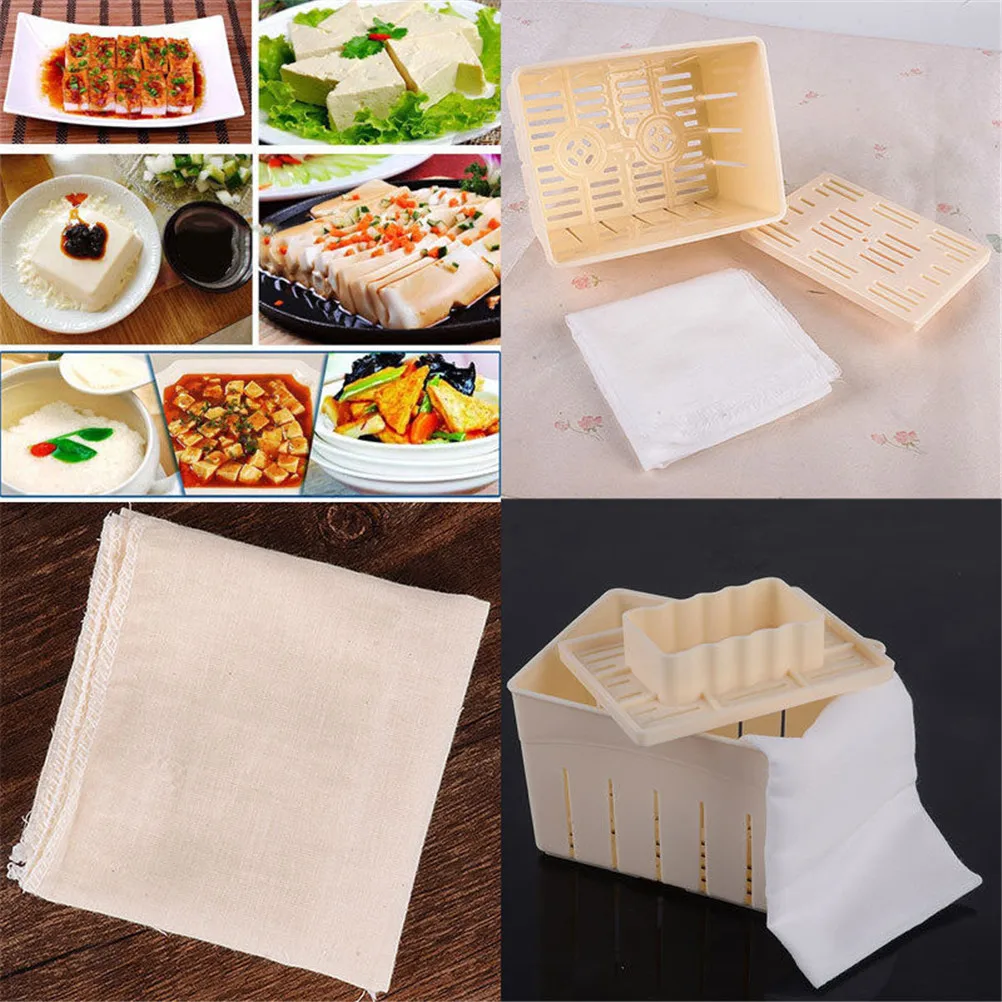 Practical DIY Homemade Tofu Curd Making Machine Kitchen Cooking Tools Press-Maker Mold Box Plastic Soybean
Practical DIY Homemade Tofu Curd Making Machine Kitchen Cooking Tools Press-Maker Mold Box Plastic Soybean
