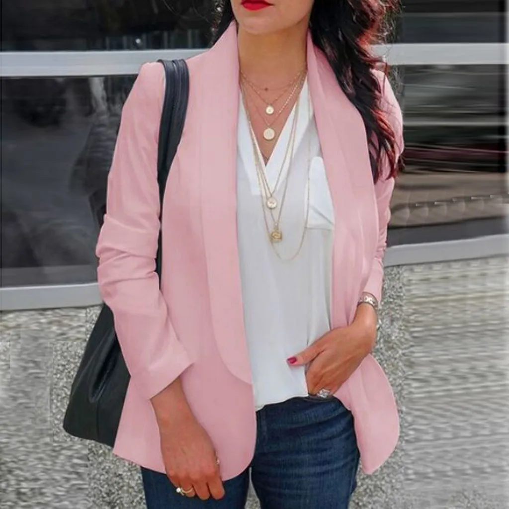Womail 2019 New Fashion Women Blazer Long Sleeve Open Front Cardigan Suit Turn-down Collar Knit Blazer JL12 mujeres rompevientos
Womail 2019 New Fashion Women Blazer Long Sleeve Open Front Cardigan Suit Turn-down Collar Knit Blazer JL12 mujeres rompevientos