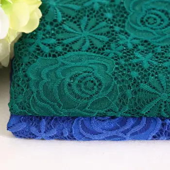 New Dark Green Stretch Lace Fabric Royal blue Peony Flower Mesh Cloth Lace 150cm Wide Clothing Dress Fabric
New Dark Green Stretch Lace Fabric Royal blue Peony Flower Mesh Cloth Lace 150cm Wide Clothing Dress Fabric