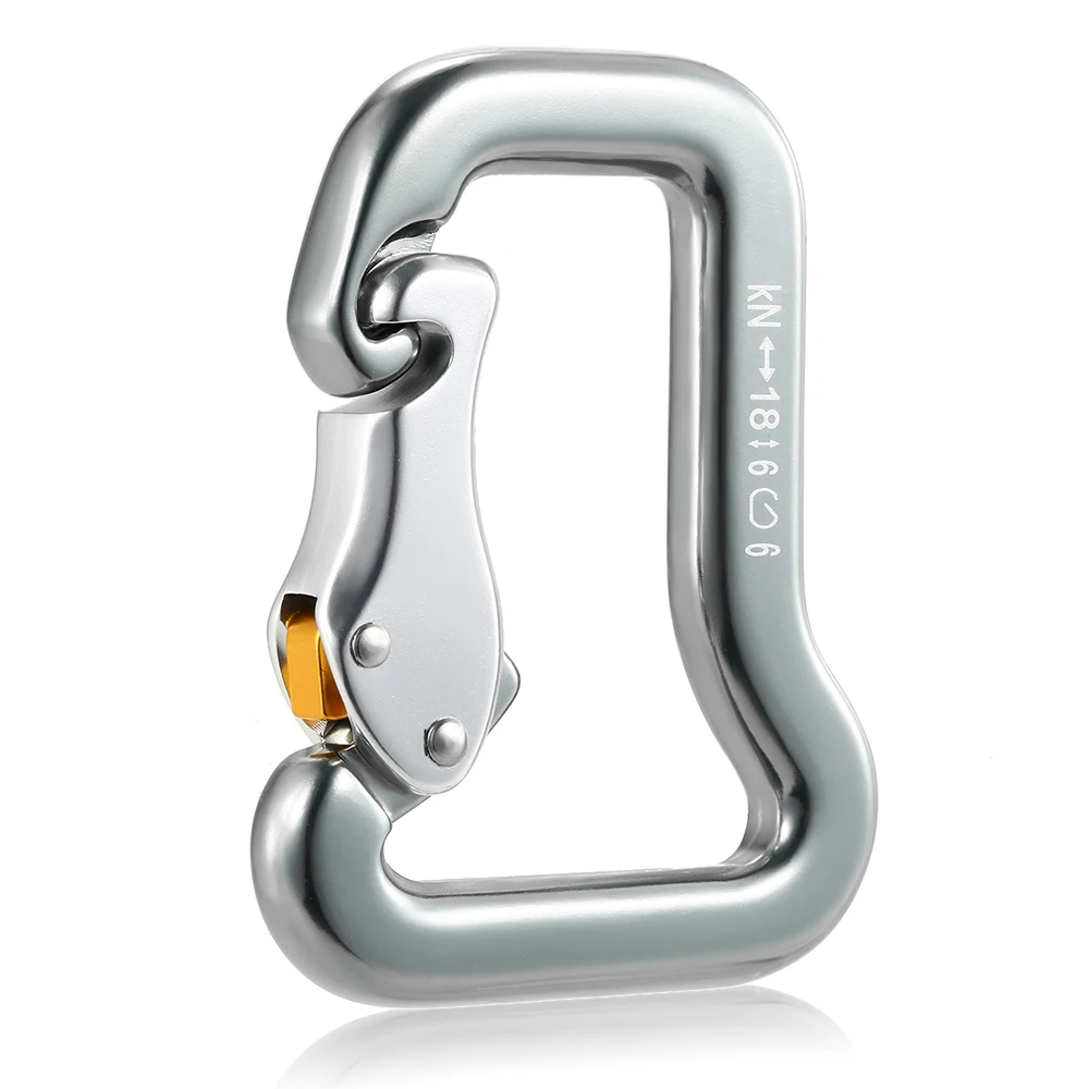 Lixada W4902 Climbing Locking Carabiner Outdoor Safety Rock Equipment Master Hook 18KN Paragliding Parachute Clip Carabiner
Lixada W4902 Climbing Locking Carabiner Outdoor Safety Rock Equipment Master Hook 18KN Paragliding Parachute Clip Carabiner