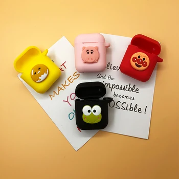 Newest Cartoon Silicone Carrying Earphone Case for Apple Airpods Air Pods Skin Sleeve Pouch Box With Rope
Newest Cartoon Silicone Carrying Earphone Case for Apple Airpods Air Pods Skin Sleeve Pouch Box With Rope