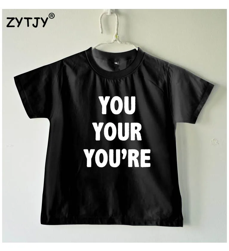 You Your You're Letters Print Kids tshirt Boy Girl shirt Children Toddler Clothes Funny Top Tees Z-78
You Your You're Letters Print Kids tshirt Boy Girl shirt Children Toddler Clothes Funny Top Tees Z-78