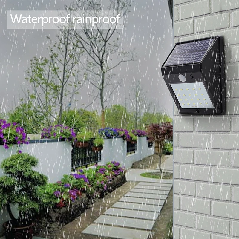 Simple Solar Wall Lamp Lights (17)