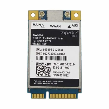 Card for Dell DW5804 4G LTE WWAN Mobile Broadband 01YH12 E371 Wireless PCI-E 3G/4G Card
Card for Dell DW5804 4G LTE WWAN Mobile Broadband 01YH12 E371 Wireless PCI-E 3G/4G Card