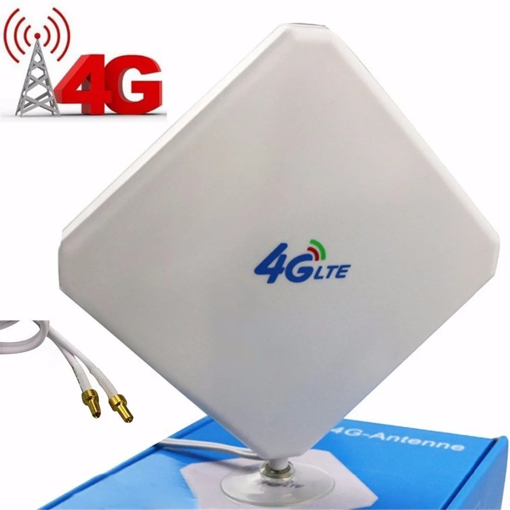 

High Gain Antennas 3G 4G LTE Mimo Antenna 35dBi Dual TS9 CRC9 SMA for Huawei ZTE for 4G Modem Router Signal Amplifier 2M Cable