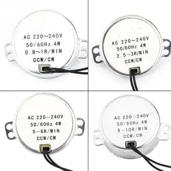 AC 220-240V Synchronous Motor 50/60Hz 4W Geared Motor CW/CCW 0.8-1RPM / 2.5-3RPM / 5-6RPM / 8-10RPM (optional)
AC 220-240V Synchronous Motor 50/60Hz 4W Geared Motor CW/CCW 0.8-1RPM / 2.5-3RPM / 5-6RPM / 8-10RPM (optional)