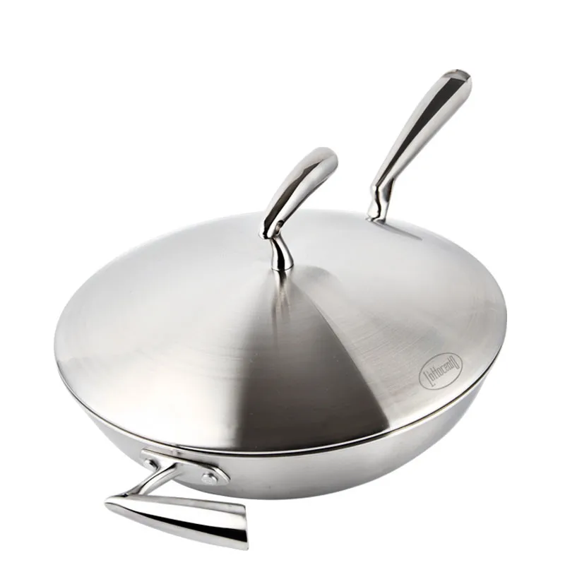 Germany Tecnichal Food Grade 30CM 18/10 Stainless Steel 5-Ply Non-Coating Non-stick Wok Frypan
Germany Tecnichal Food Grade 30CM 18/10 Stainless Steel 5-Ply Non-Coating Non-stick Wok Frypan