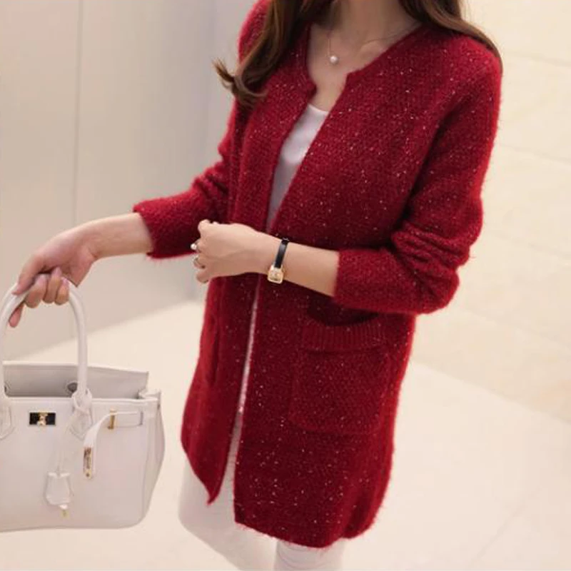 With Two Pockets Women Autumn Sweater Knitted Jacket Outwear 6 Colors Female Cardigan 2019 New Arrival
With Two Pockets Women Autumn Sweater Knitted Jacket Outwear 6 Colors Female Cardigan 2019 New Arrival