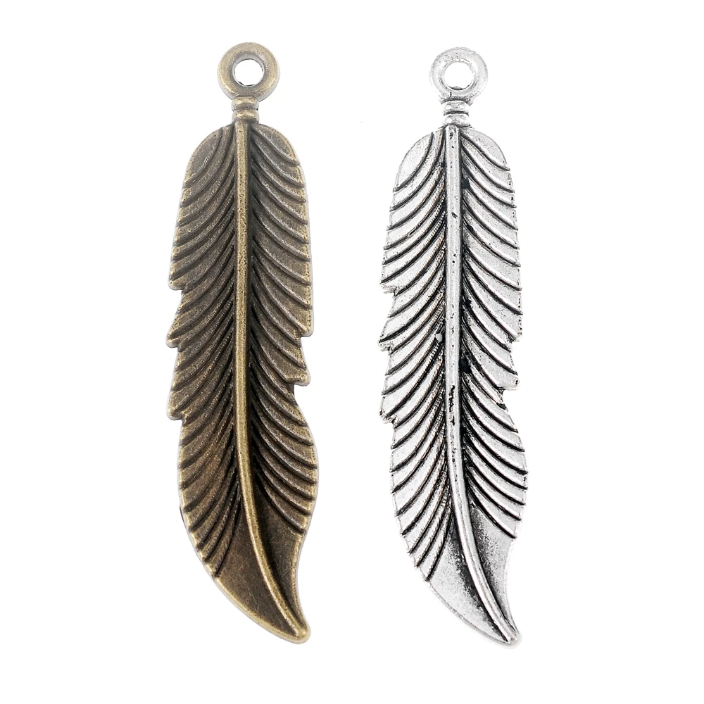 6Pcs Feather Charms Double-Sided 45*11mm DIY Jewelry Making Pendant Fit Bracelet Necklace Vintage Antique Silver,Antique Bronze
6Pcs Feather Charms Double-Sided 45*11mm DIY Jewelry Making Pendant Fit Bracelet Necklace Vintage Antique Silver,Antique Bronze