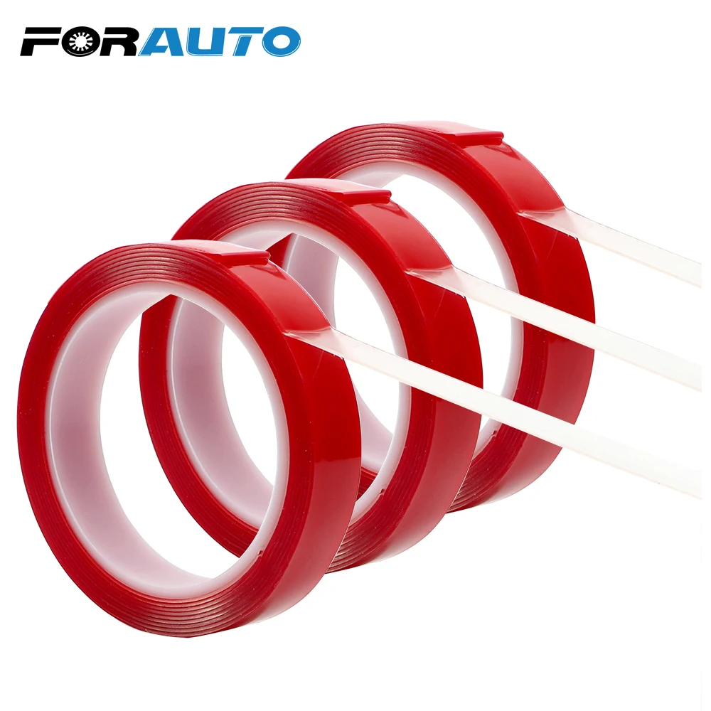 FORAUTO 8/10/15/20 mm x 3m Car Stickers Car Double Side Tape Acrylic Foam Transparent Adhesive Decor Tools Auto Glue Stickers
FORAUTO 8/10/15/20 mm x 3m Car Stickers Car Double Side Tape Acrylic Foam Transparent Adhesive Decor Tools Auto Glue Stickers