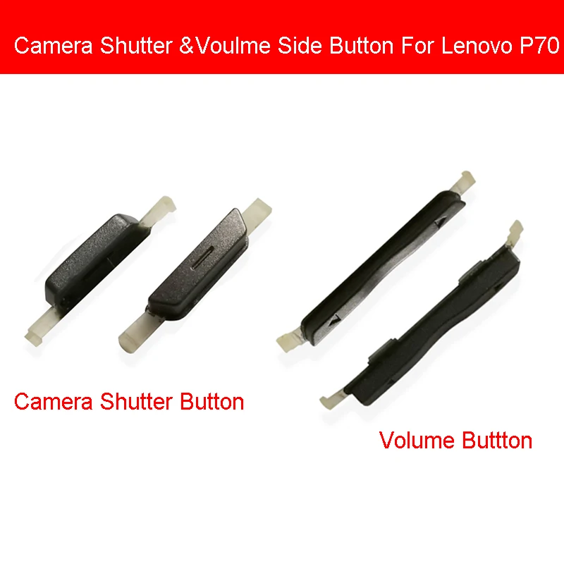 

Camera Shutter + Volume side key Buttons For Lenovo P70 Side Keypad Volume Up and Down Cell Phone Parts Replacement Repair
