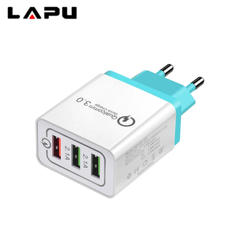 for Samsug s8 s9 Huawei Universal 18 W USB Quick charge 3.0 5V 3A for Iphone 7 8 EU US Plug Mobile Phone Fast charger charging
for Samsug s8 s9 Huawei Universal 18 W USB Quick charge 3.0 5V 3A for Iphone 7 8 EU US Plug Mobile Phone Fast charger charging