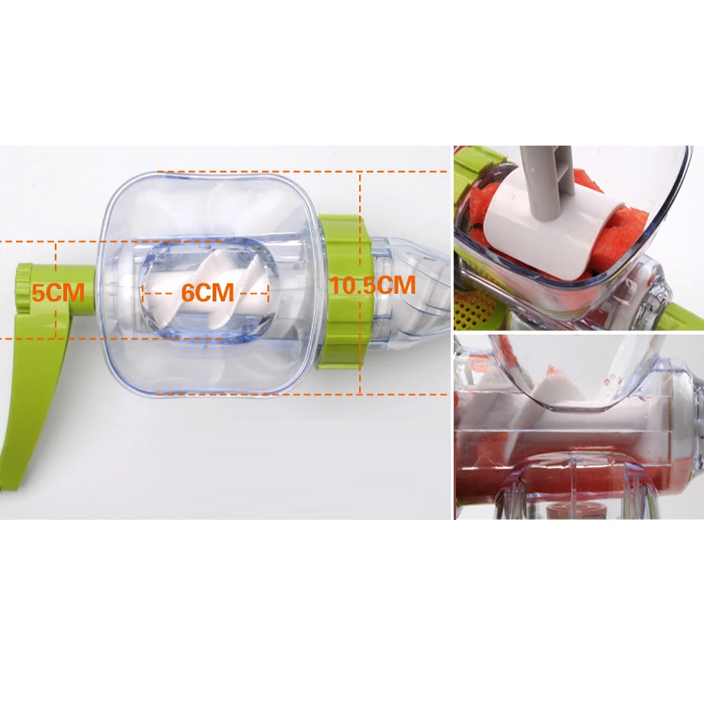 Handle Juicer Juice Extractor Cold Press Wheatgrass Carrot Icecream Blender