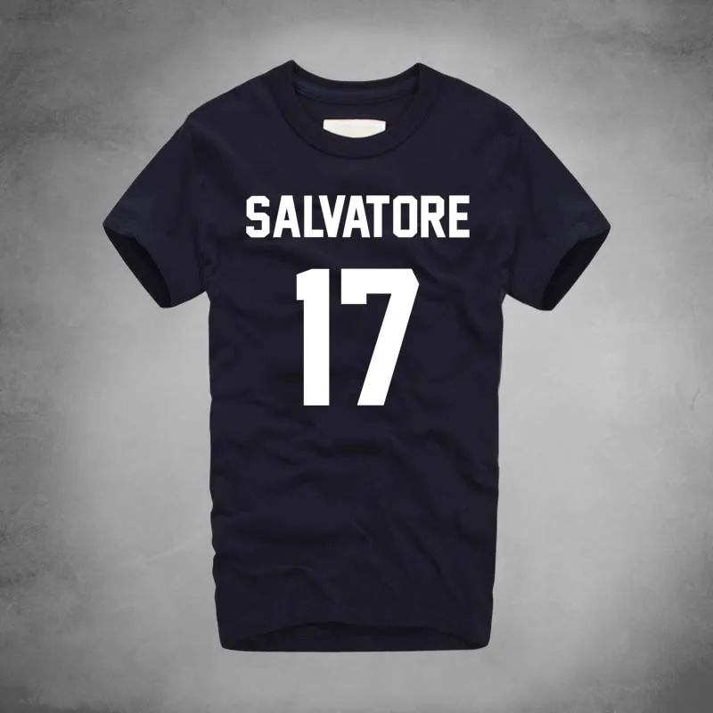 SALVATORE 17 T Shirt Year Birth Vampire Adult Vampire Diaries Mystic Falls Timberwolves High Quality Cotton Tops
SALVATORE 17 T Shirt Year Birth Vampire Adult Vampire Diaries Mystic Falls Timberwolves High Quality Cotton Tops