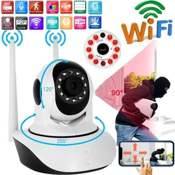 NEW HD 1080P 2MP Home Security IP Camera Wireless Samrt Mini PTZ Audio Video Camara Nanny CCTV Wifi Night Vision IR Baby Monitor
NEW HD 1080P 2MP Home Security IP Camera Wireless Samrt Mini PTZ Audio Video Camara Nanny CCTV Wifi Night Vision IR Baby Monitor