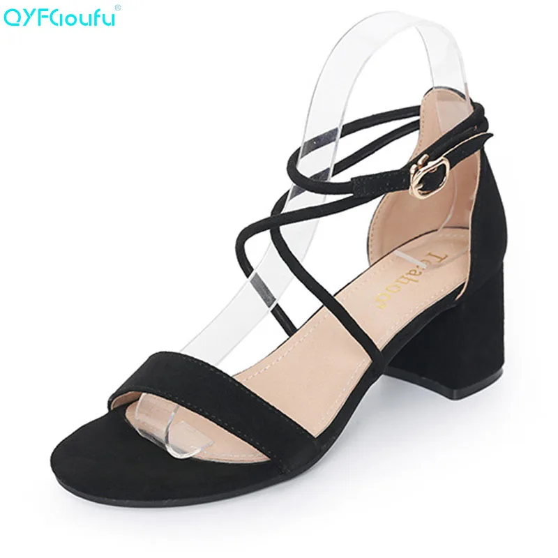 QYFCIOUFU 2019 Summer Buckle Women Sandals New Arrival Female High Heel Sandals Thick With Shallow Mouth Women Dress Sandals
QYFCIOUFU 2019 Summer Buckle Women Sandals New Arrival Female High Heel Sandals Thick With Shallow Mouth Women Dress Sandals