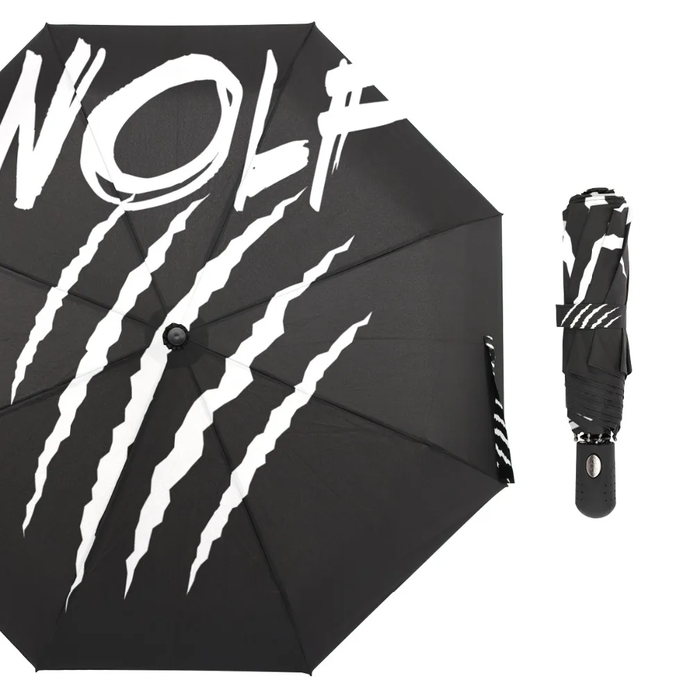Susino Wolf Paw Windproof Umbrellas Fully-automatic Open Metal Pongee Compact Auto Open CLose Three-folding Umbrella For Men
Susino Wolf Paw Windproof Umbrellas Fully-automatic Open Metal Pongee Compact Auto Open CLose Three-folding Umbrella For Men