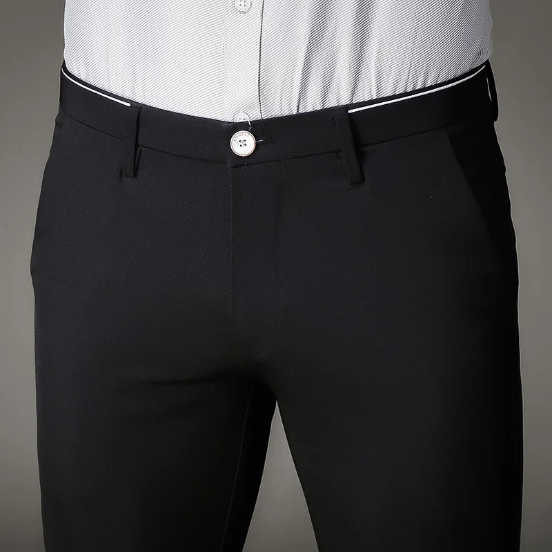 2019 New men's social trousers Summer Business Slim Fit Mens Formal long linen pants elastic Straight Business Trousers
2019 New men's social trousers Summer Business Slim Fit Mens Formal long linen pants elastic Straight Business Trousers