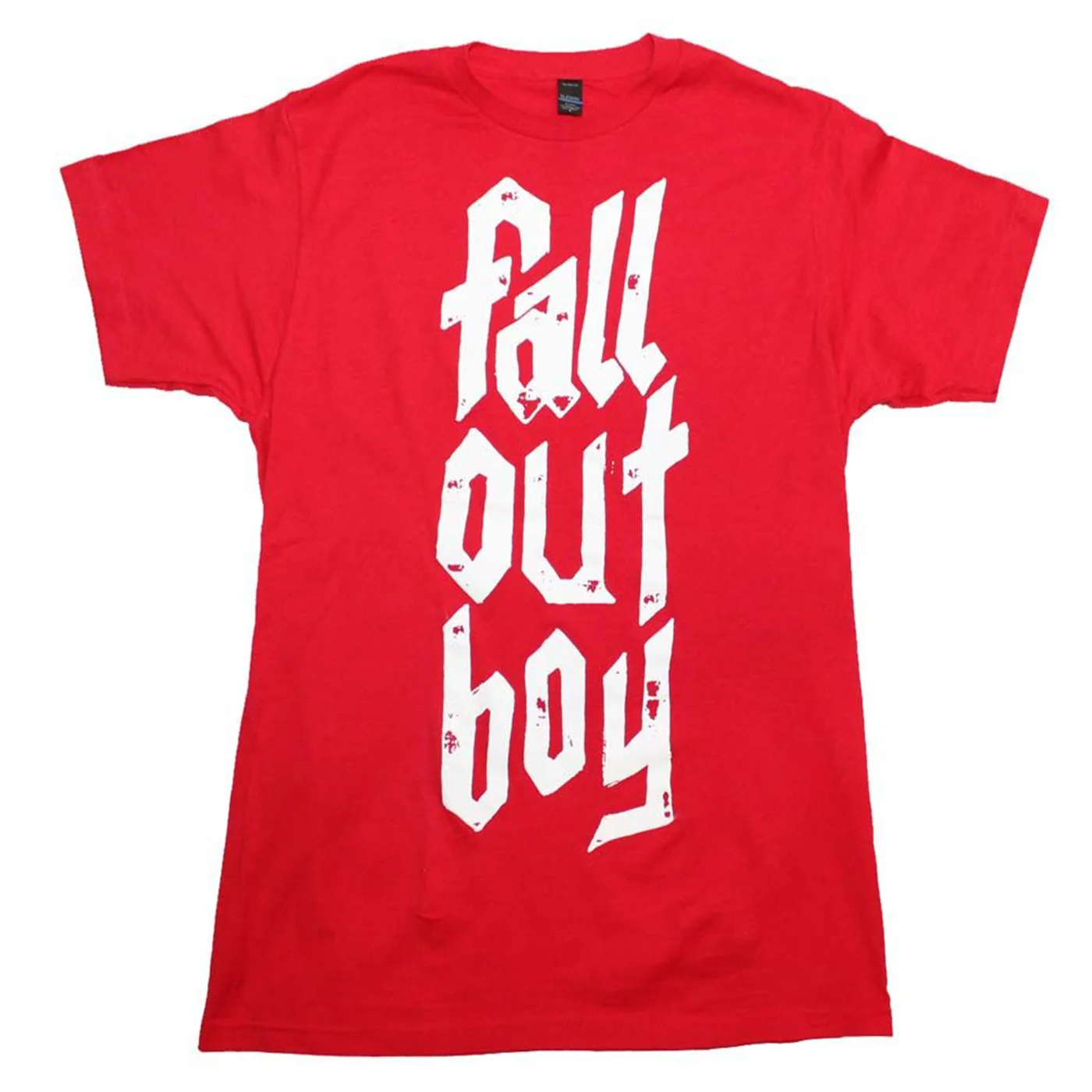 Fall Out Boy Группа логотип Красная футболка Harajuku рубашка с покемонами | Мужская