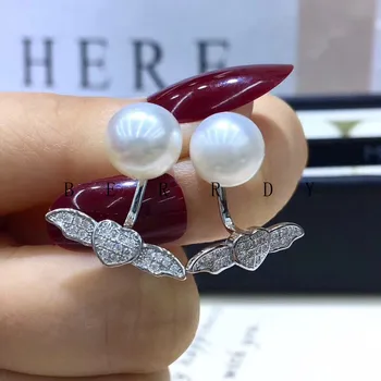 Hot S925 Silver Pearl Earrings Findings Stud Earrings Settings Mountings Parts Mounts for Female Girls Women's Gift
Hot S925 Silver Pearl Earrings Findings Stud Earrings Settings Mountings Parts Mounts for Female Girls Women's Gift