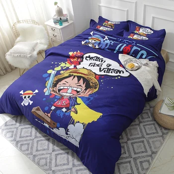 Cartoon Japanese Anime One Piece Bedding Set lovely Boy Children bedclothes duvet cover quilt cover Comfortable pillow case
Cartoon Japanese Anime One Piece Bedding Set lovely Boy Children bedclothes duvet cover quilt cover Comfortable pillow case