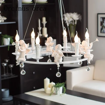 Nordic modern Angel chandeliers American Iron lamps creative living rooms restaurants children's rooms bedroom lights
Nordic modern Angel chandeliers American Iron lamps creative living rooms restaurants children's rooms bedroom lights