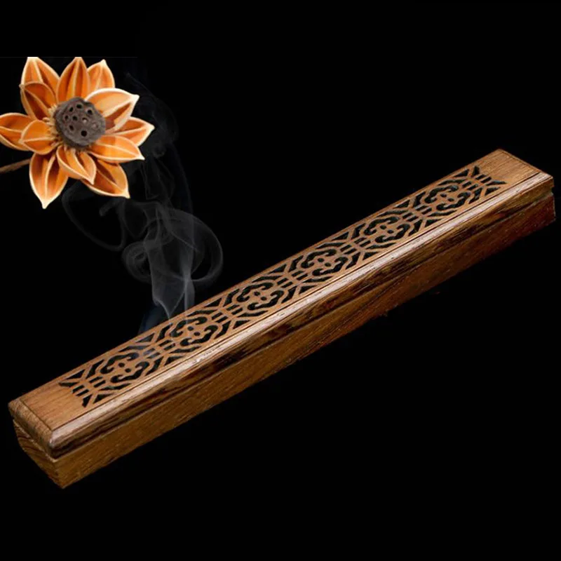 Wooden Incense Burner Retro Hand Carving Hollow Out Joss Stick Incense Holder Incense Box Lying Censer
Wooden Incense Burner Retro Hand Carving Hollow Out Joss Stick Incense Holder Incense Box Lying Censer