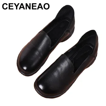 CEYANEAO shoes from genuine leather on a flat sole collection of 2019; spring season; elegant office shoes with a round toe
CEYANEAO shoes from genuine leather on a flat sole collection of 2019; spring season; elegant office shoes with a round toe