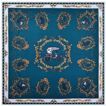 Women's 2019 spring and summer wild horse carriage tassel pattern printing 52*52cm satin silk elegant square scarf
Women's 2019 spring and summer wild horse carriage tassel pattern printing 52*52cm satin silk elegant square scarf