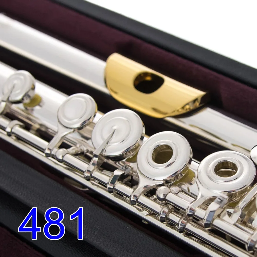 Japan Professional Flute 481 Silver Plated Flute Instrument Flutes Gold Plated Lip Plate 17 Holes Open Closed E Mechanism
Japan Professional Flute 481 Silver Plated Flute Instrument Flutes Gold Plated Lip Plate 17 Holes Open Closed E Mechanism