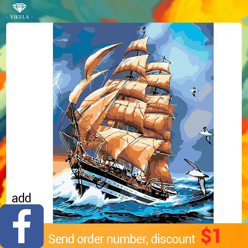 Full Square DIY 5D Diamond Painting Sailboat Picture Of Rhinestone 3D Mosaic Diamond Embroidery Home Decor Gifts Wall Stickers
Full Square DIY 5D Diamond Painting Sailboat Picture Of Rhinestone 3D Mosaic Diamond Embroidery Home Decor Gifts Wall Stickers