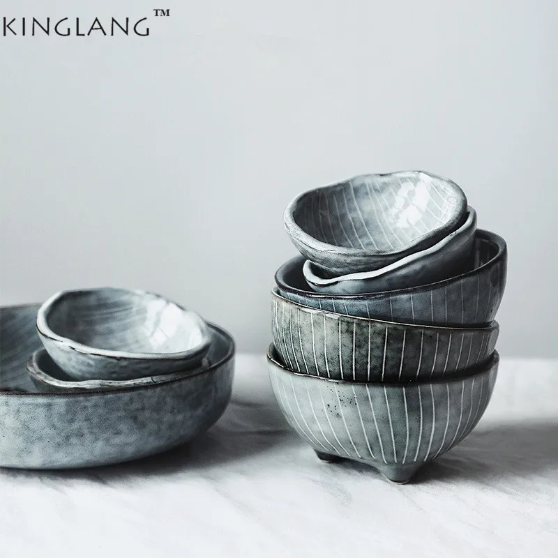 1pc KINGLANG Japanese Style Ceramic Unique Design Small Sauce Dishes Ice-Cream Bowl Rice Bowl Tableware
1pc KINGLANG Japanese Style Ceramic Unique Design Small Sauce Dishes Ice-Cream Bowl Rice Bowl Tableware